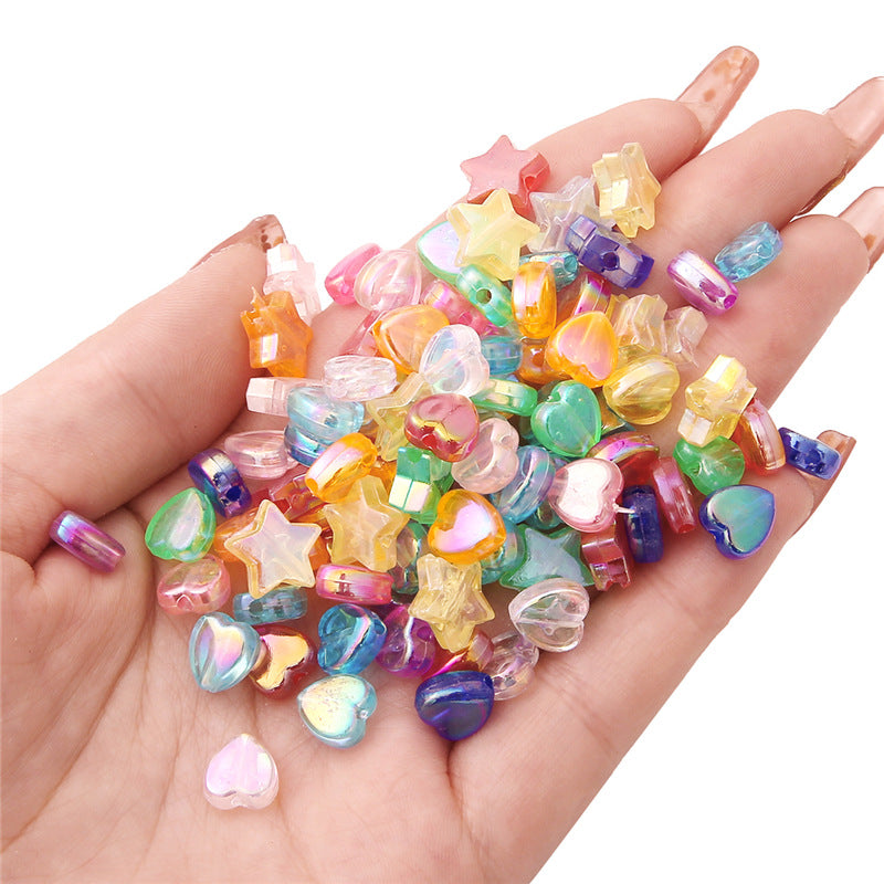 Wholesale 100PCS Five Point Star Acrylic Beads